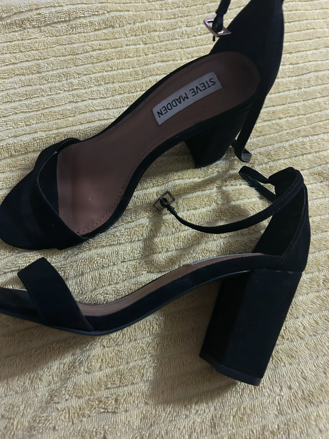 Steve Madden Black High-Heel Sandals – Size 7 - photo 2