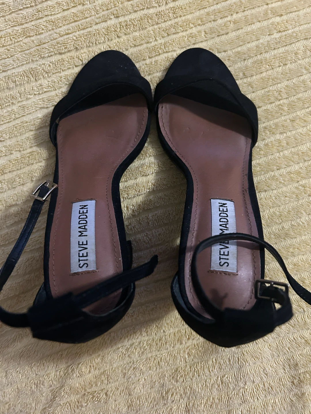 Steve Madden Black High-Heel Sandals – Size 7 - photo 3