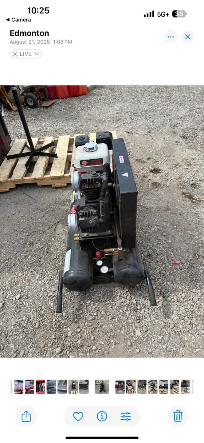 Heavy Duty Gasoline Air Compressor with Honda Engine - photo 2
