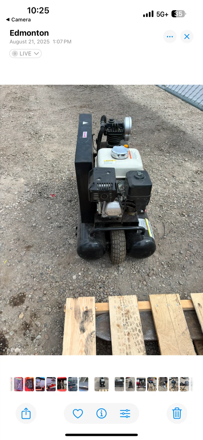 Heavy Duty Gasoline Air Compressor with Honda Engine - photo 4