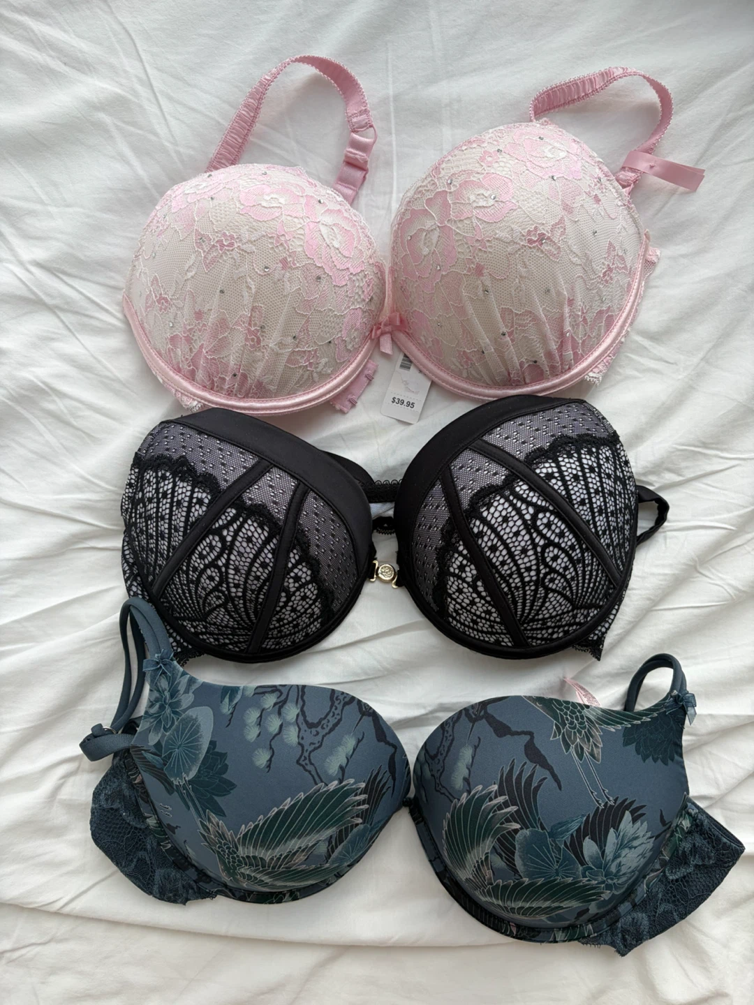 3 New La Vie En Rose Push-Up Bra
