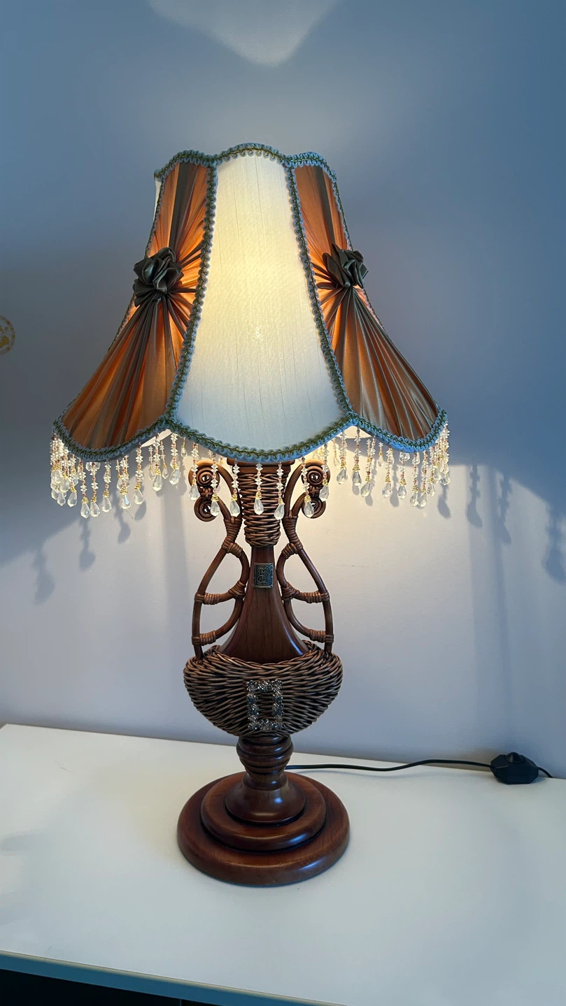Decorative Table Lamp with Beaded Tassels - photo 3