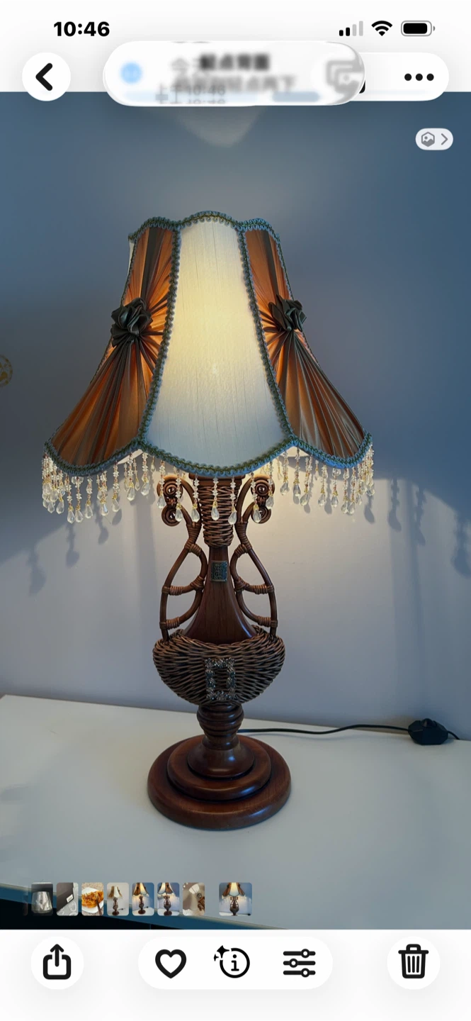 Decorative Table Lamp with Beaded Tassels - photo 4