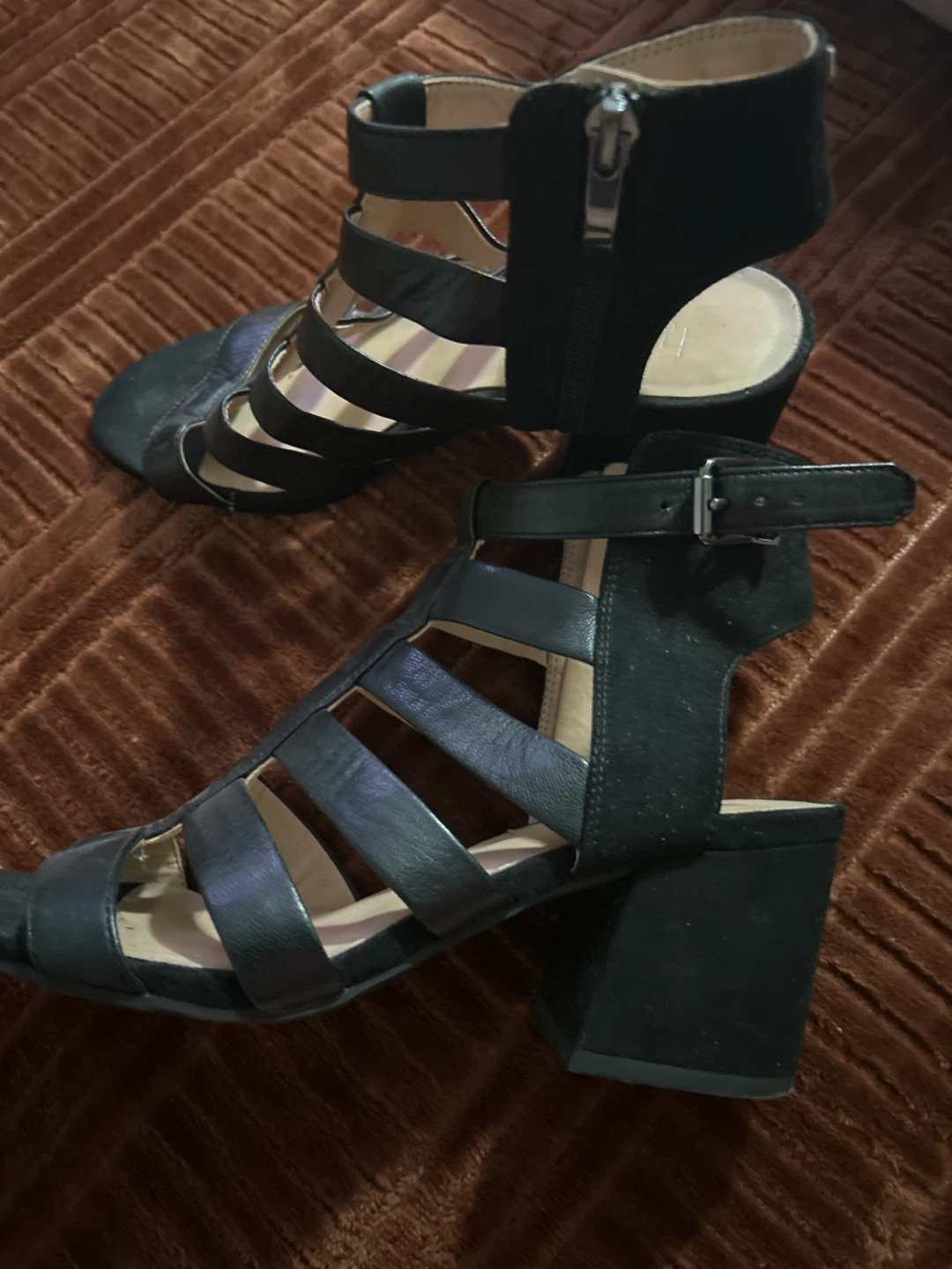 Franco Sarto Black Gladiator Heeled Sandals - photo 3