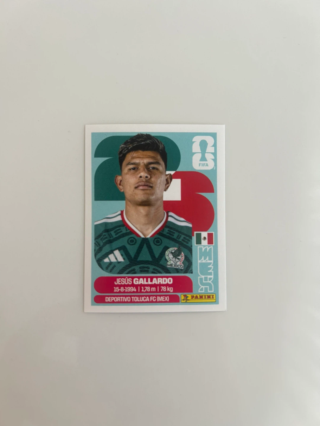 Panini FIFA World Cup 2026 Jesus Gallardo Sticker