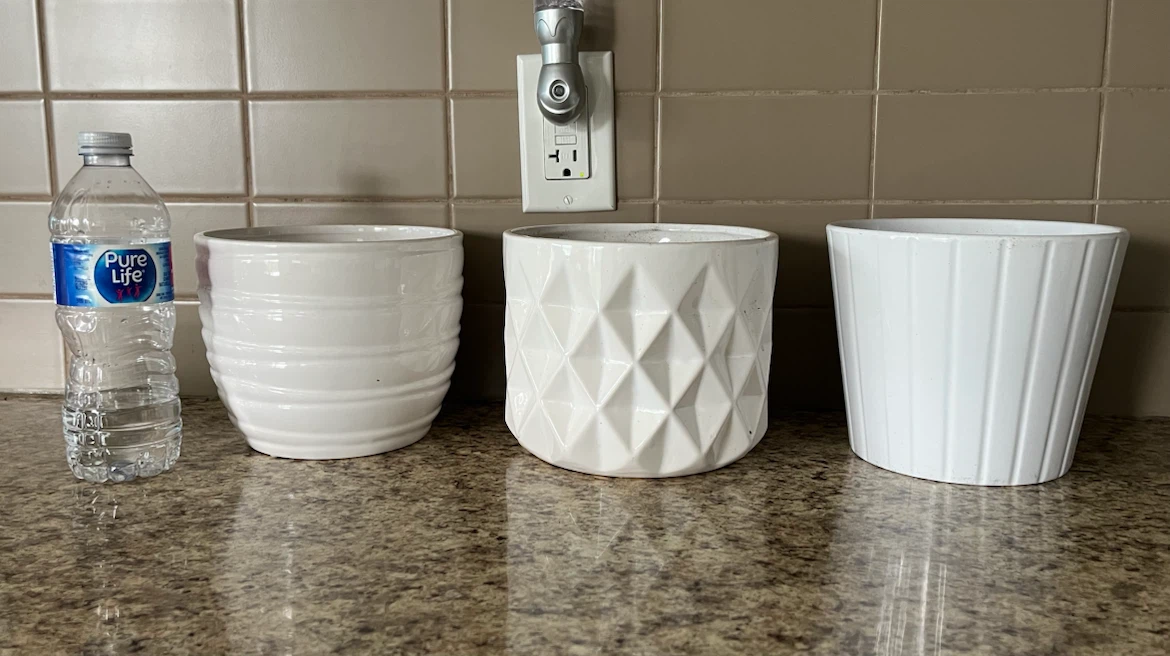 Assorted Ceramic Plant Pots with Saucers - photo 2