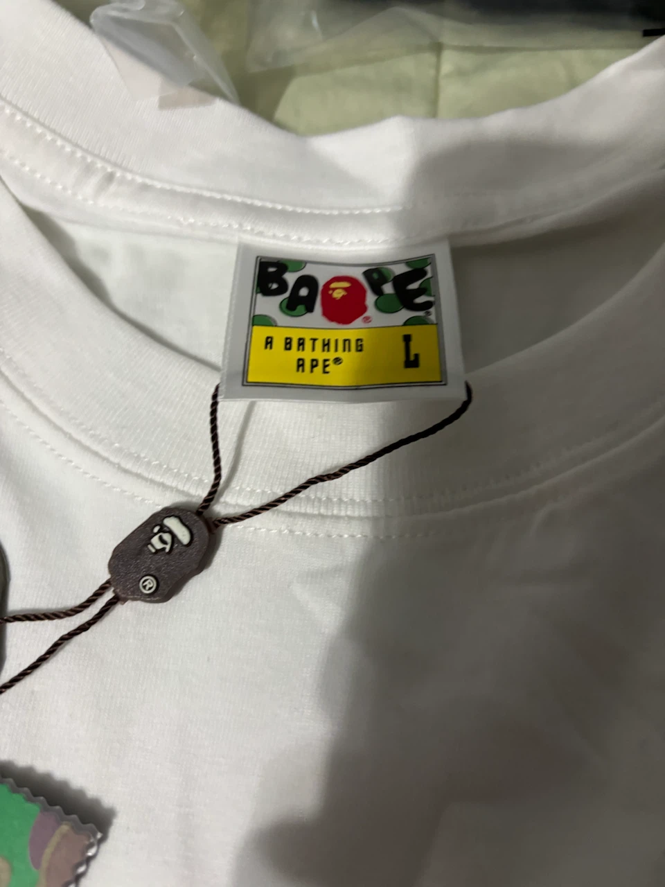 Bape Pink camo tee SZ L - photo 3