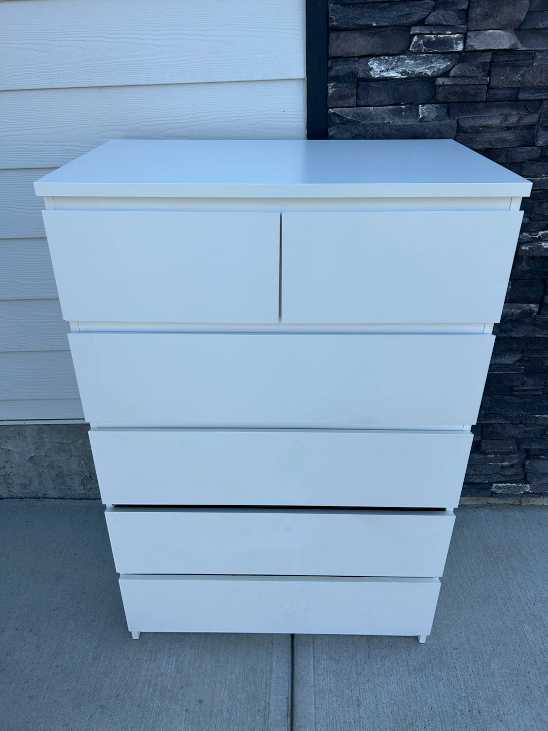IKEA MALM Tall white dresser