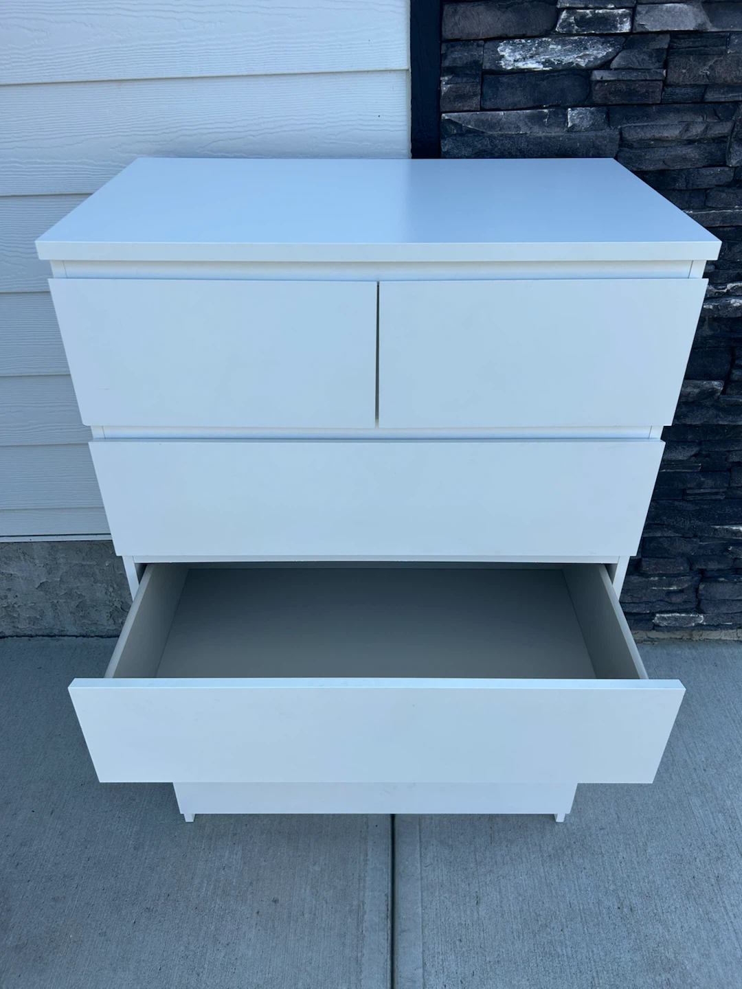 IKEA MALM Tall white dresser - photo 4