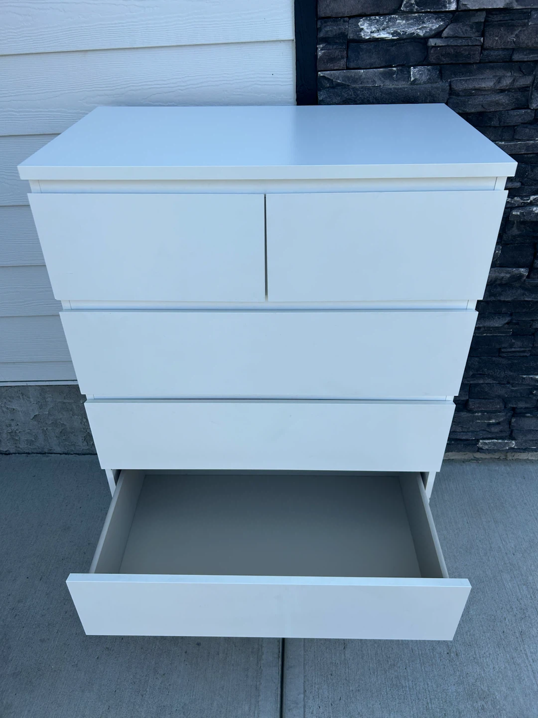 IKEA MALM Tall white dresser - photo 5
