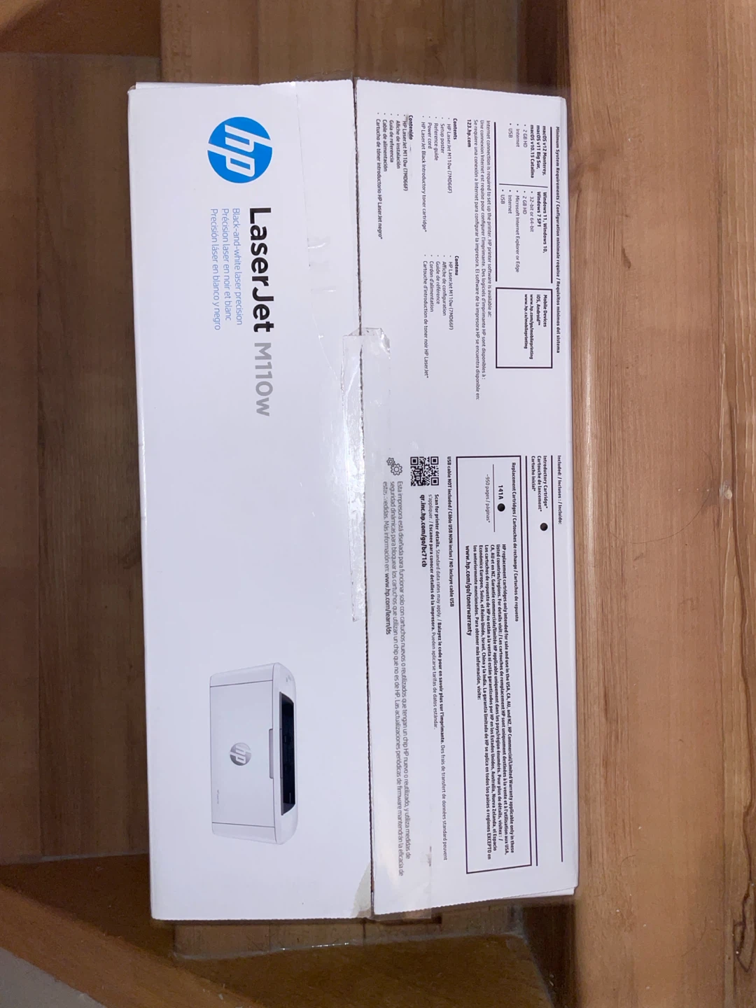 HP LaserJet M110w Wireless Black and White Laser Printer - photo 3