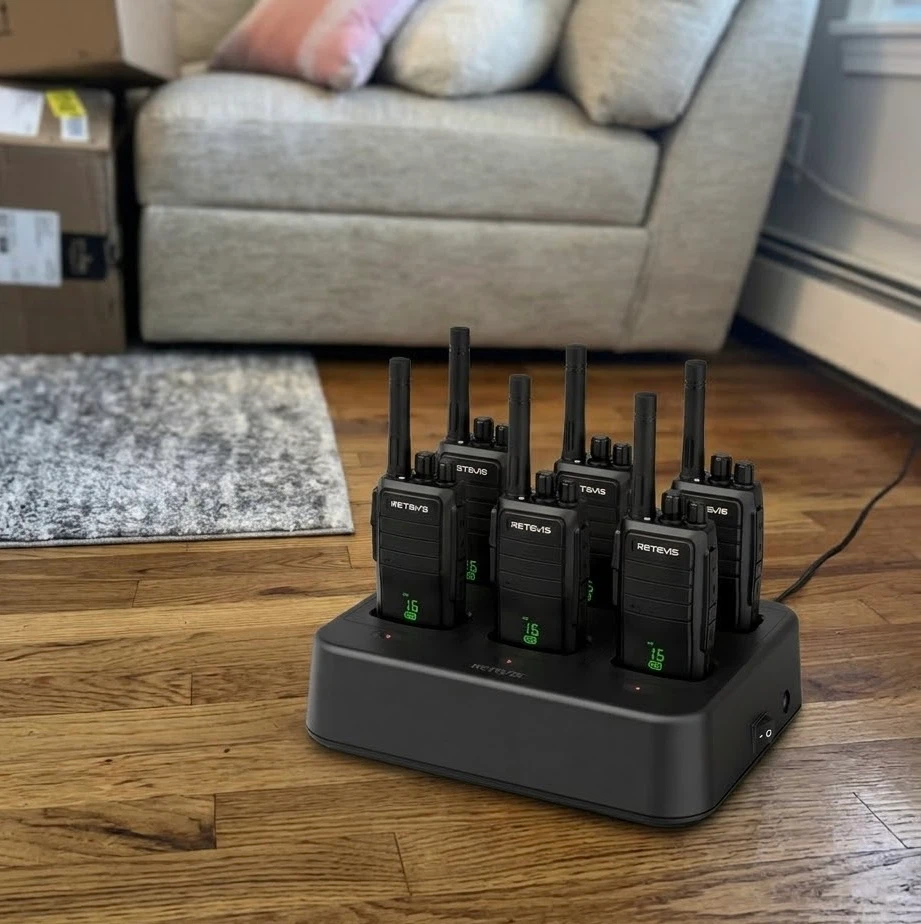 Retevis RT21H Walkie Talkies 6-Pack with Charger