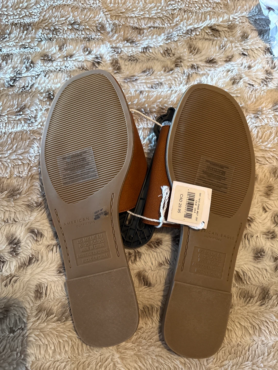 American Eagle Brown Suede Slide Sandals - photo 2