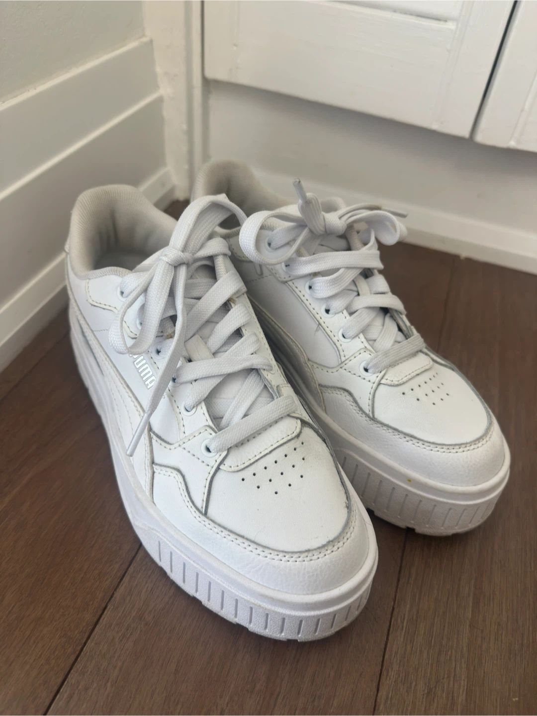 Puma White Platform Sneakers