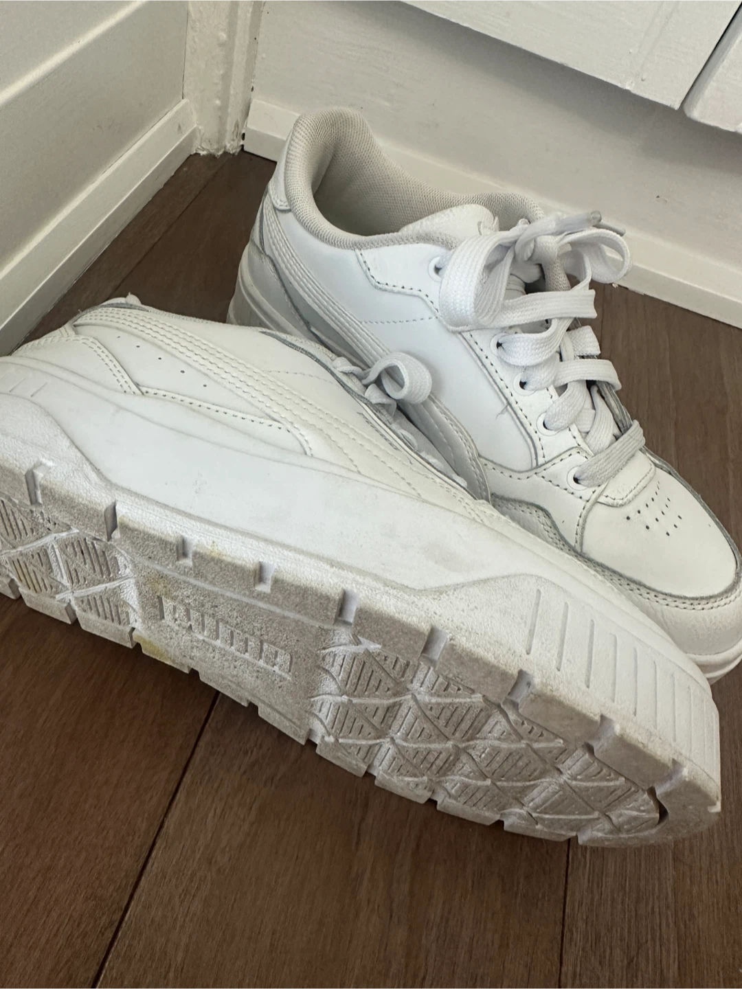 Puma White Platform Sneakers - photo 3