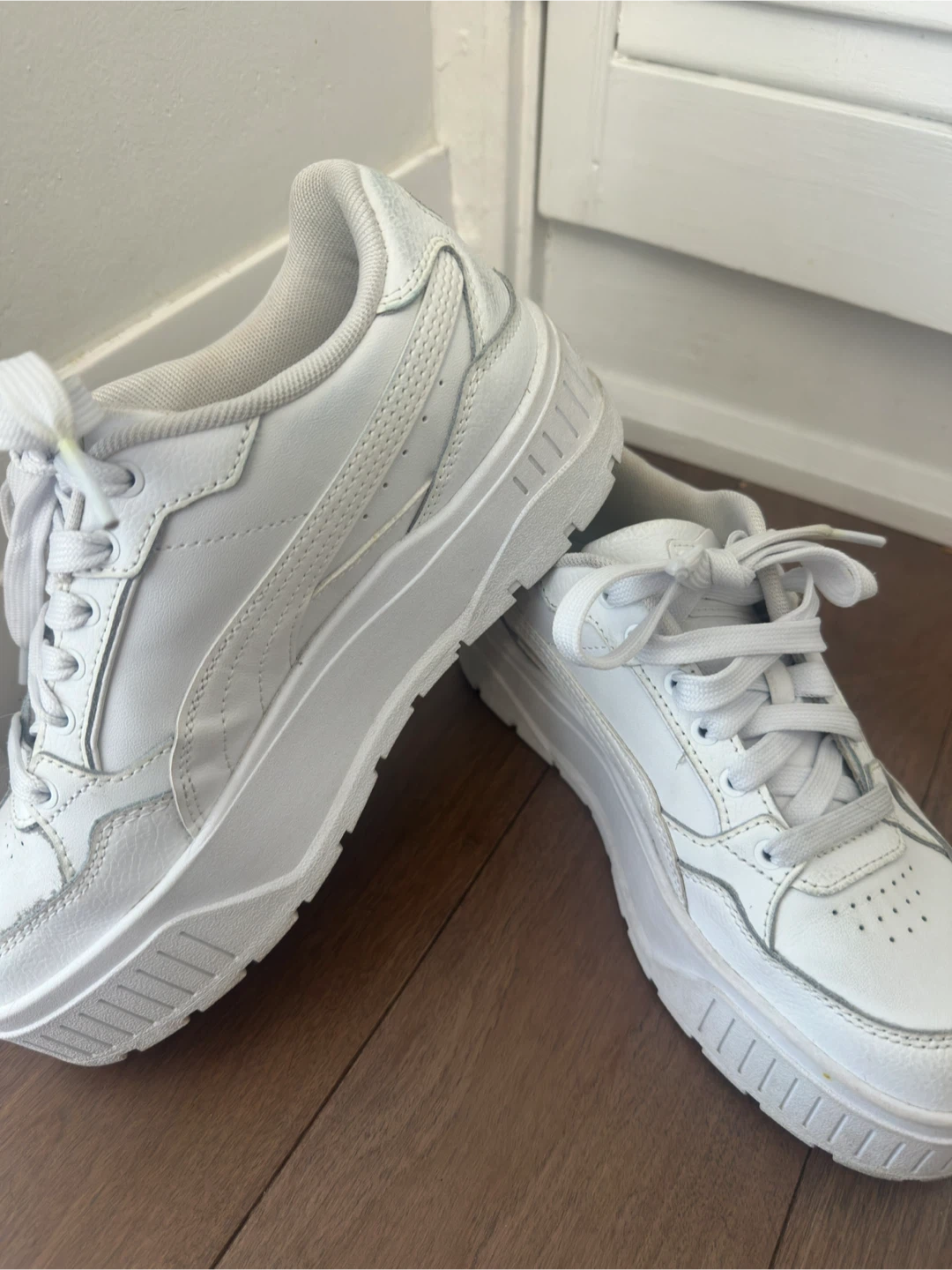 Puma White Platform Sneakers - photo 4