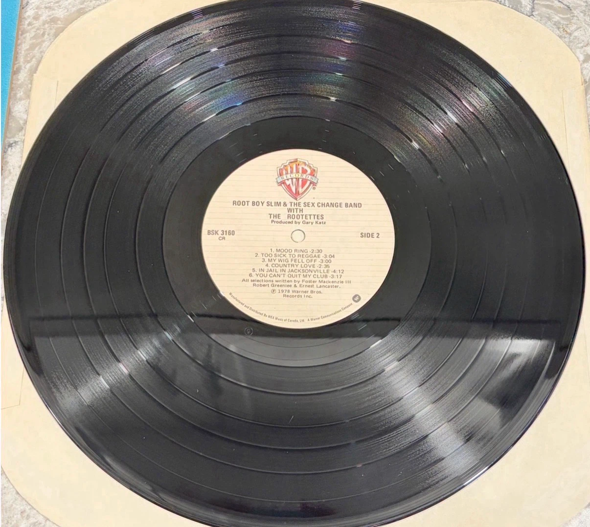 Root Boy Slim & The Sx Change Band 1978 Record BSK 3160 - photo 4