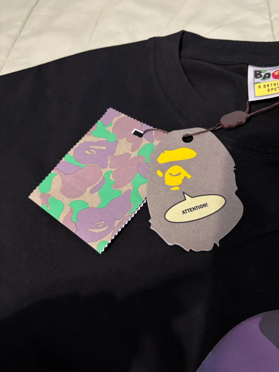 Bape Purple camo tee SZ L - photo 3