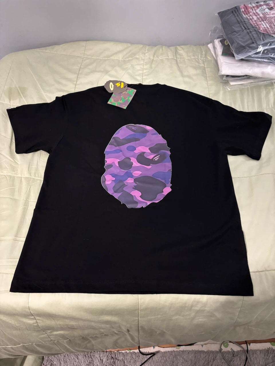 Bape Purple camo tee SZ L - photo 5