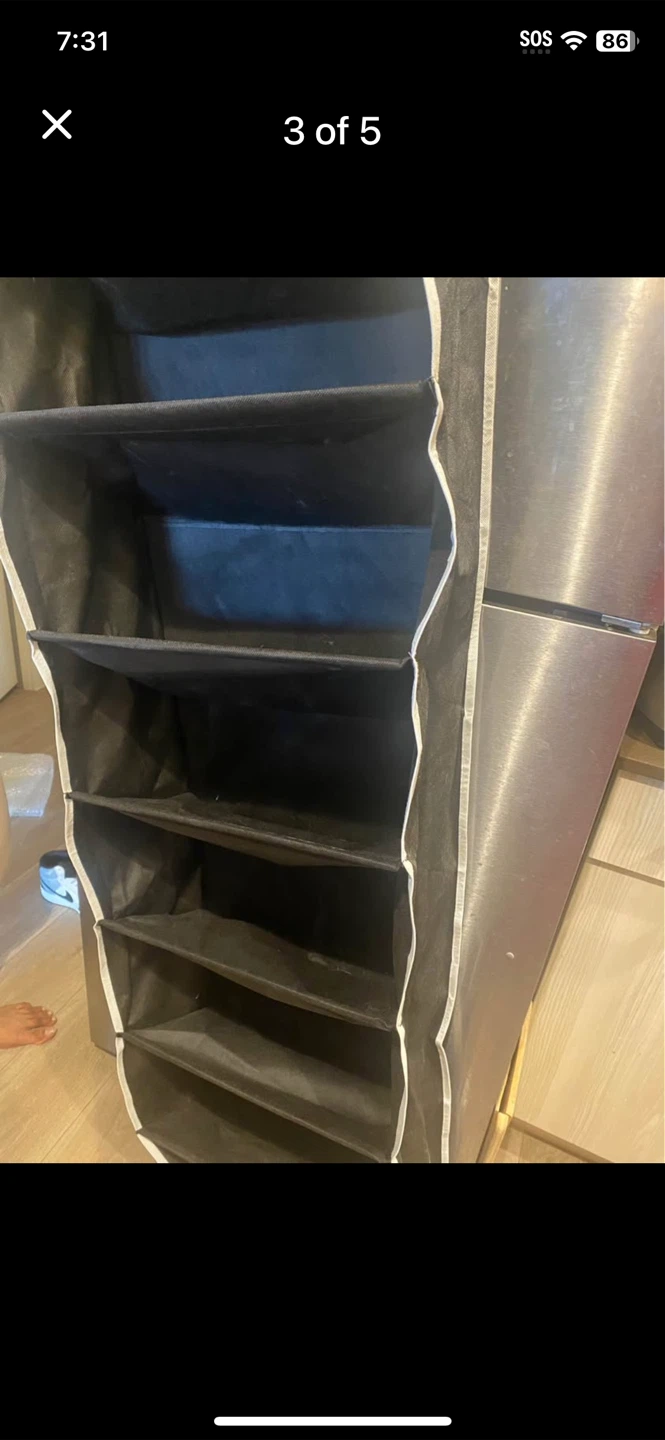 Hanging Closet Organizer with Shelves - photo 4