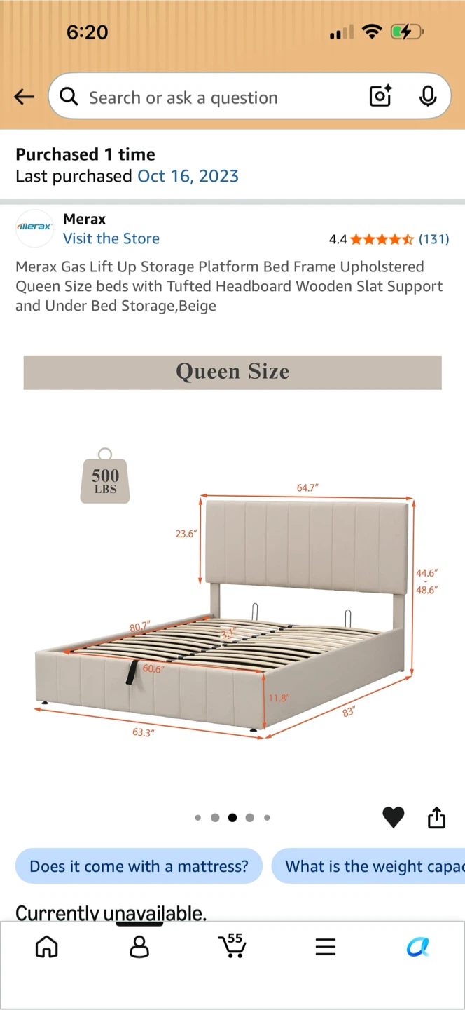 Upholstered Storage Bed Frame - photo 5