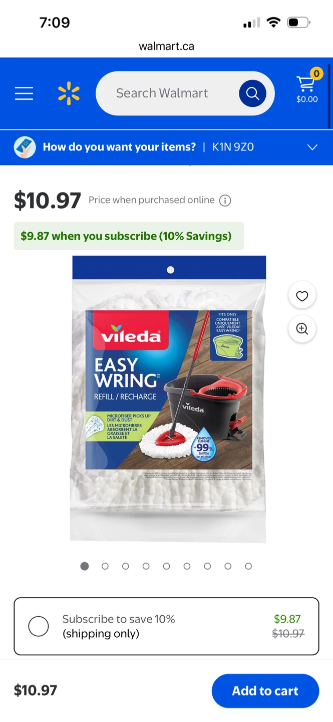 Vileda EasyWring Microfibre Mop Refill