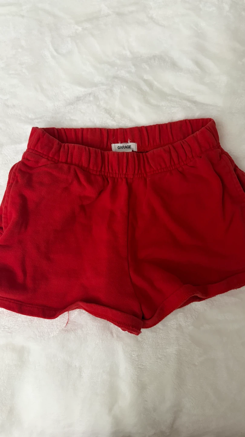 Garage Red Sweat Shorts Size XS