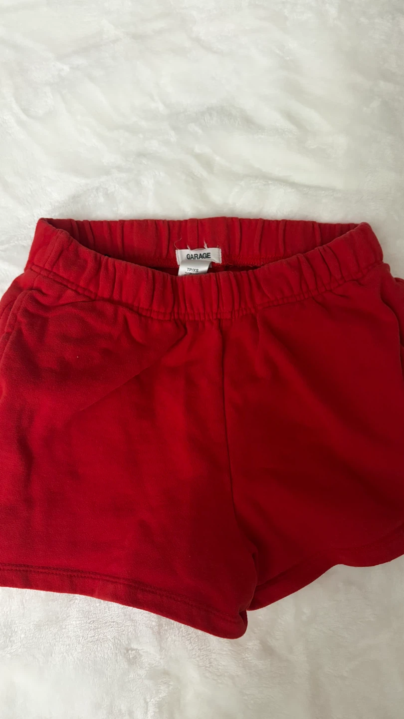 Garage Red Sweat Shorts Size XS - photo 3