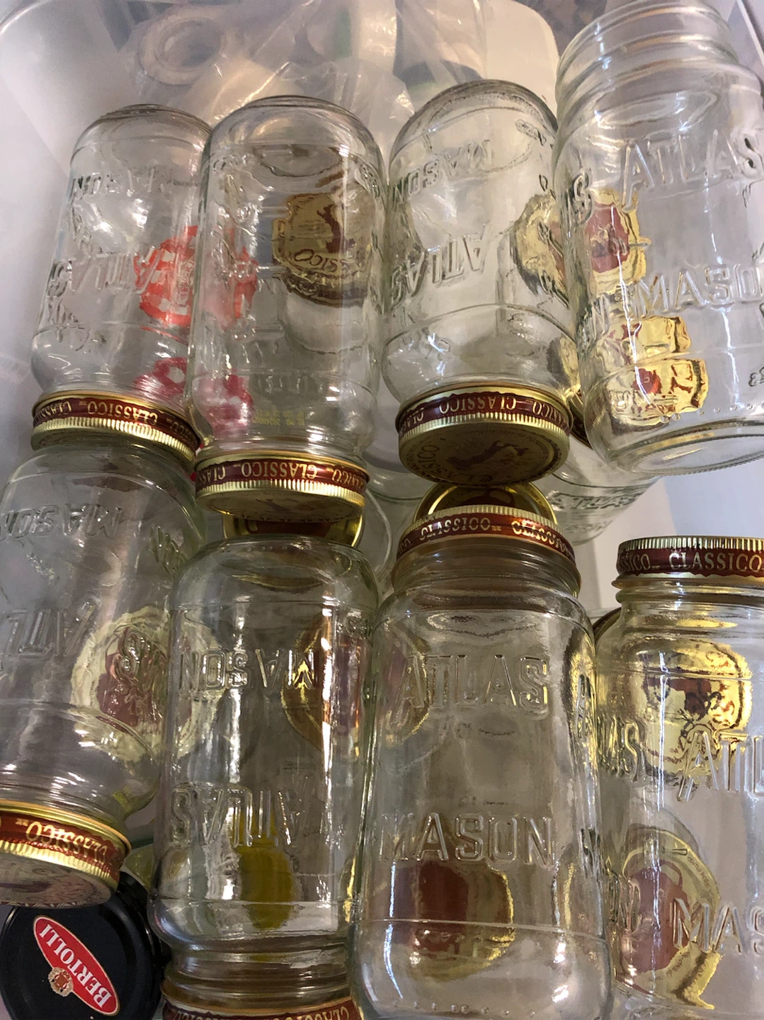 Empty Mason Jars (Classico brand sauce jars)