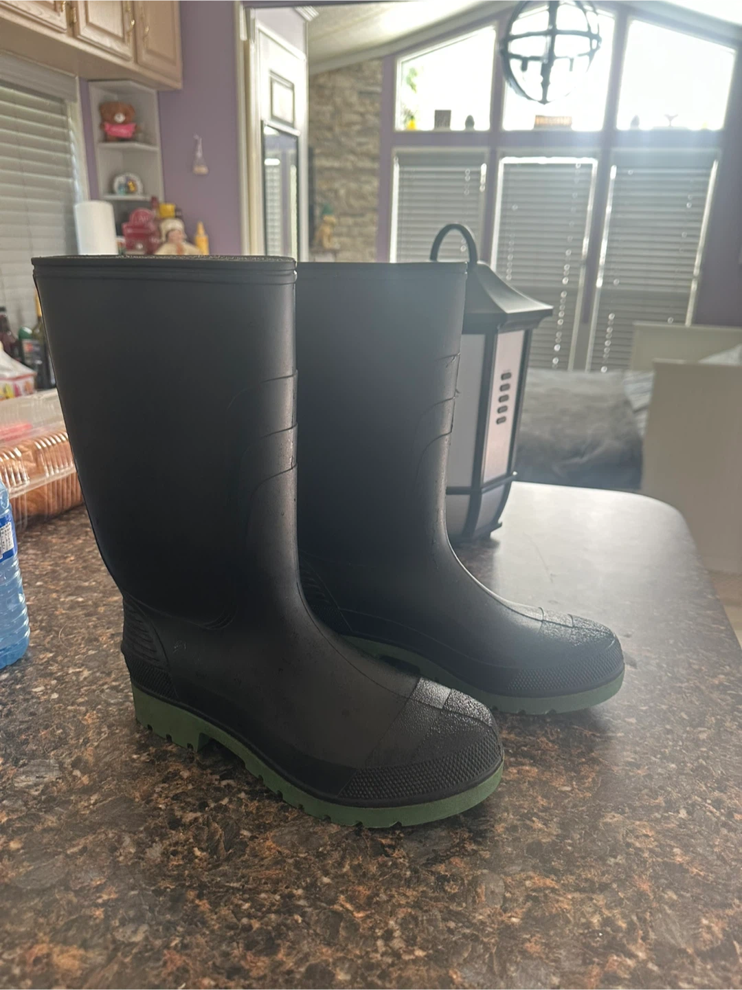 Black Rubber Rain Boots - photo 2