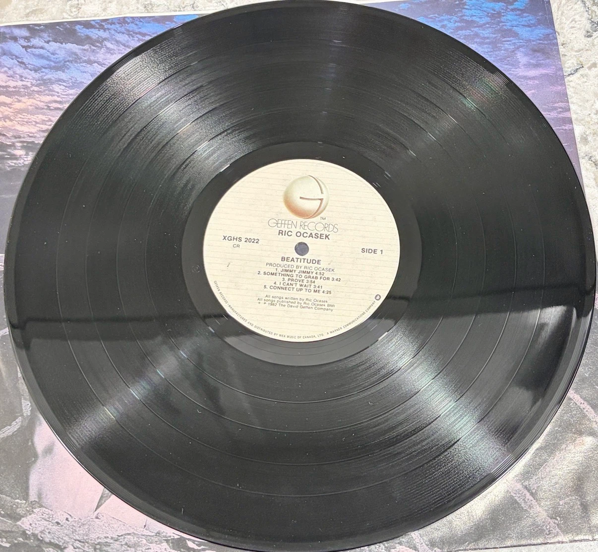 Ric Ocasek Beatitude Vinyl Record 1982 🇨🇦 Pressing (XGHS 2022) - photo 5