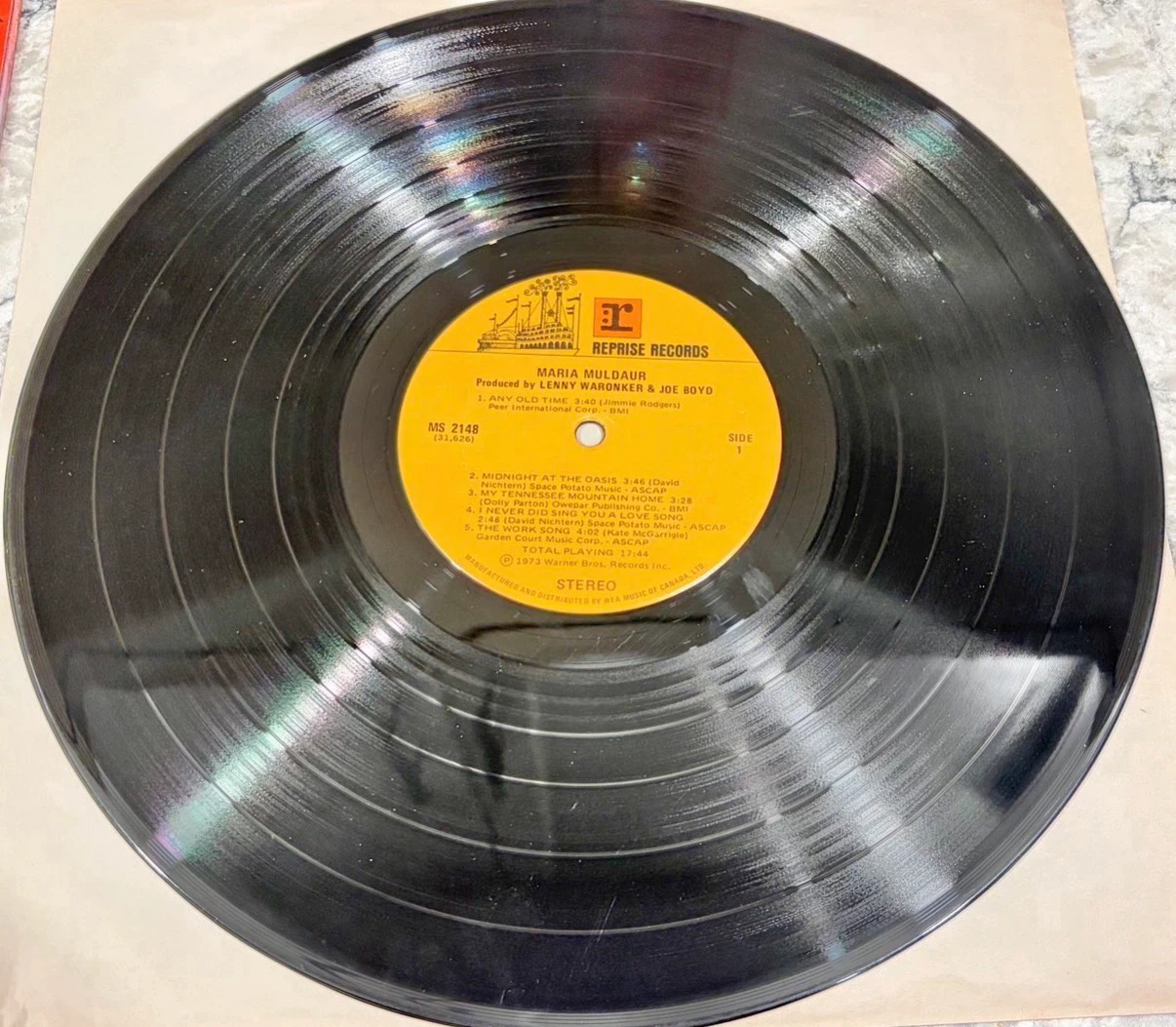 Maria Muldaur Self Titled 1973 Vinyl Record 🇨🇦 Reprise (MS 2148) - photo 4
