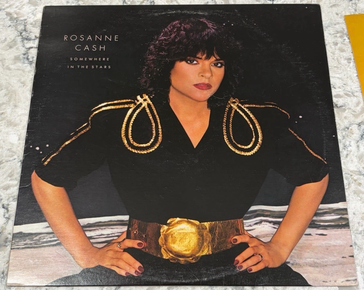 Rosanne Cash Somewhere In The Stars 1982 Record w/ Lyric Sleeve