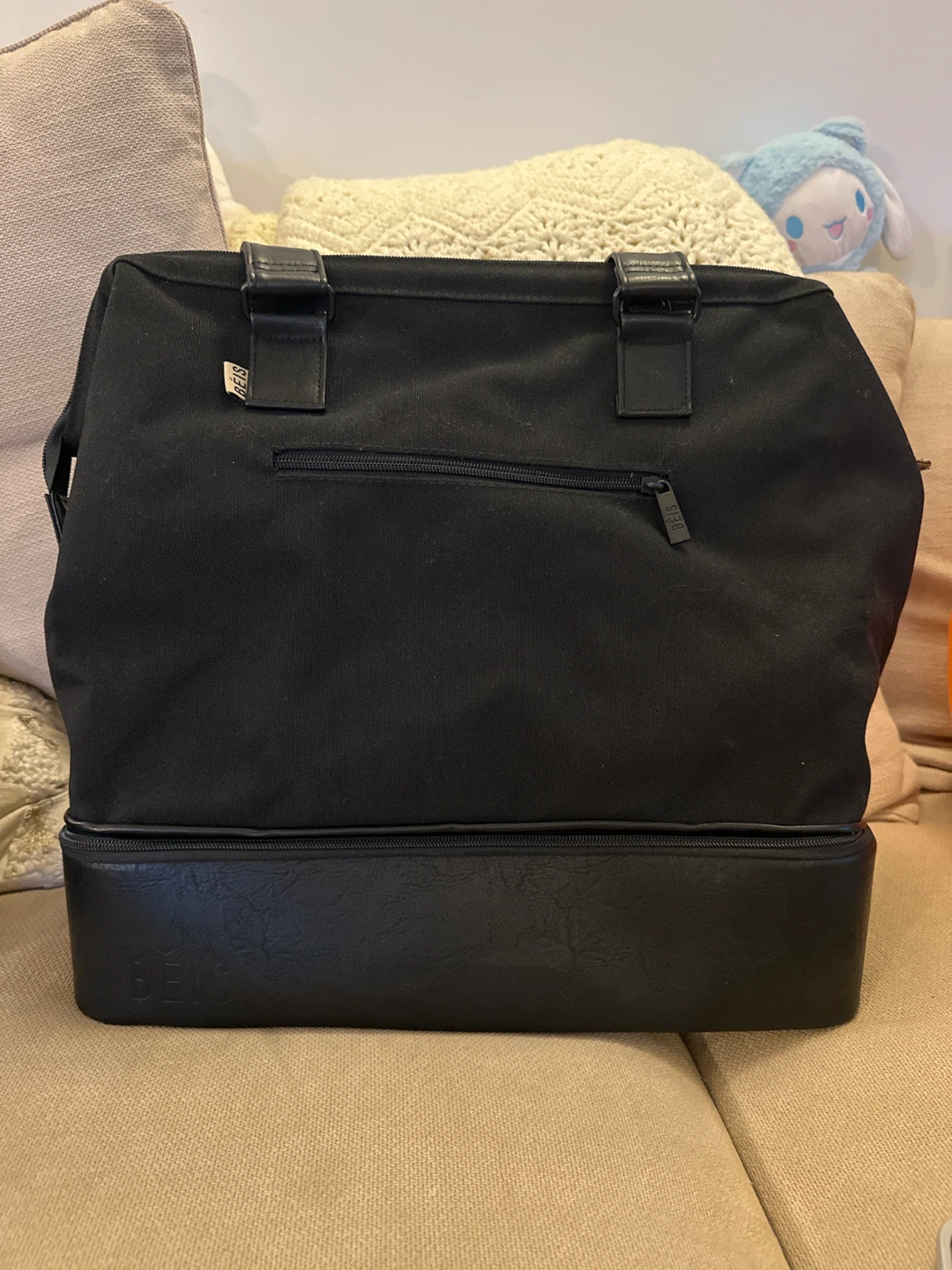 BEIS Black Weekender Bag