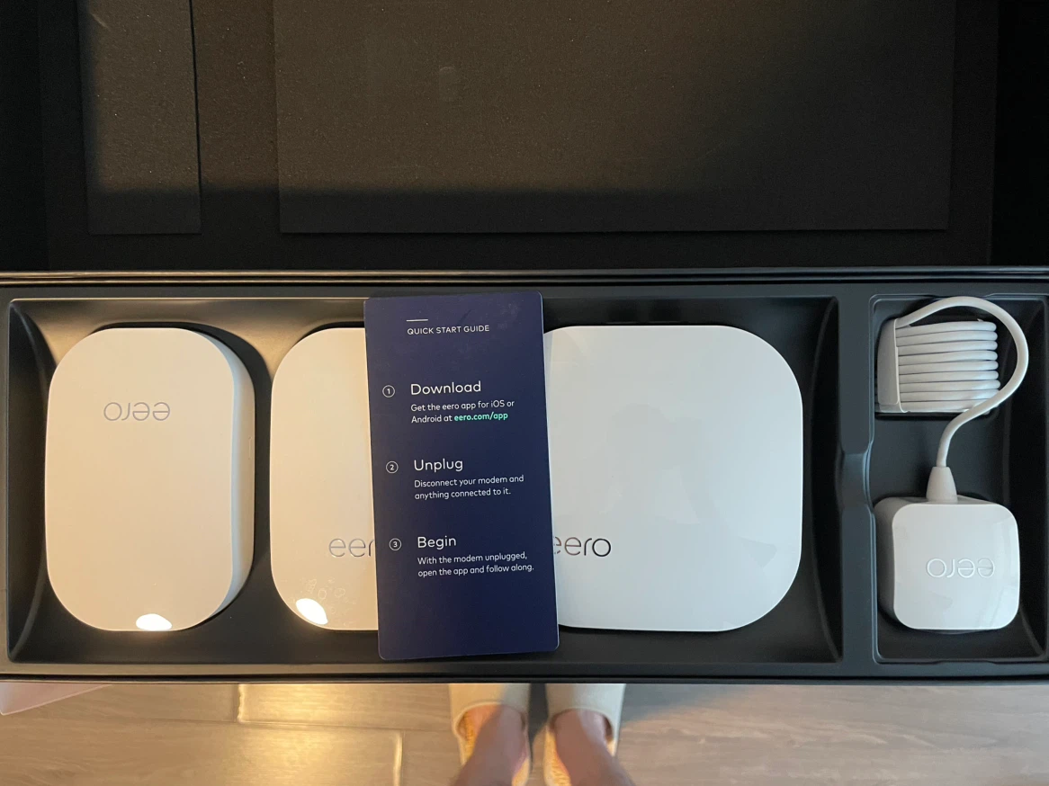 eero Pro Whole Home Mesh WiFi – 1 Pro + 2 Beacons