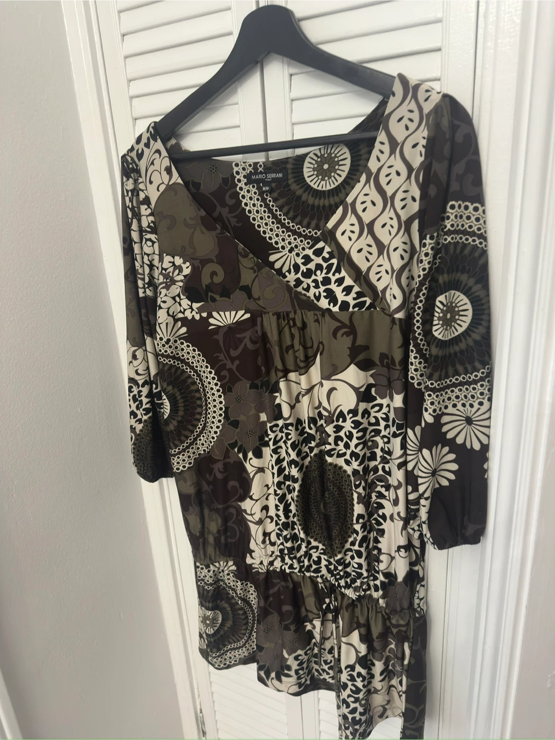 Mario Serrani Brown Patterned Dress - photo 2