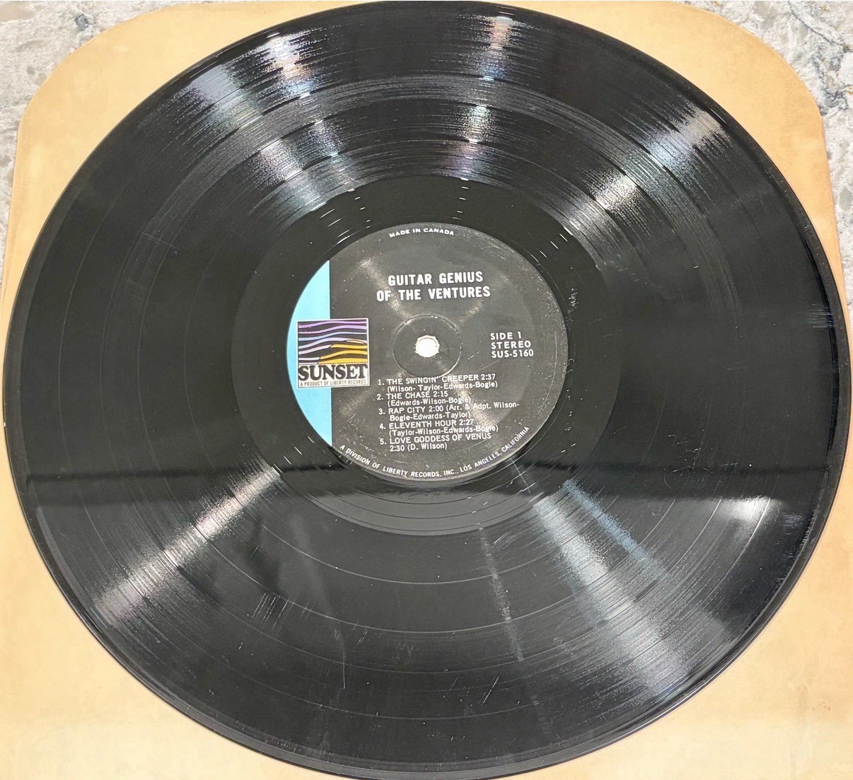 Ventures Guitar Genius Of The Ventures Record 🇨🇦 Press(SUS-5160) - photo 3
