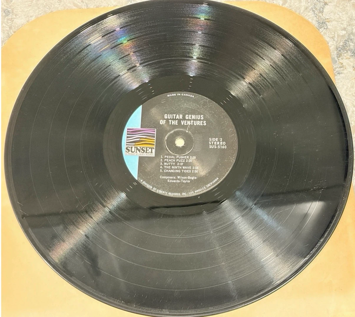 Ventures Guitar Genius Of The Ventures Record 🇨🇦 Press(SUS-5160) - photo 4
