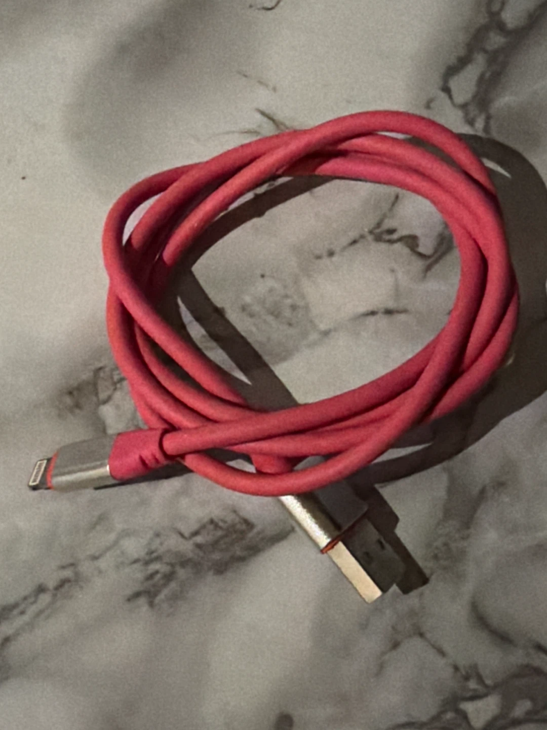 Pink Lightning to USB-A Charging Cable
