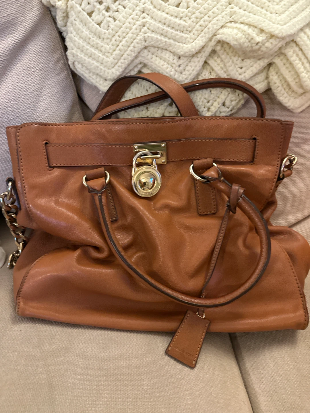 Michael Kors Brown Leather Satchel