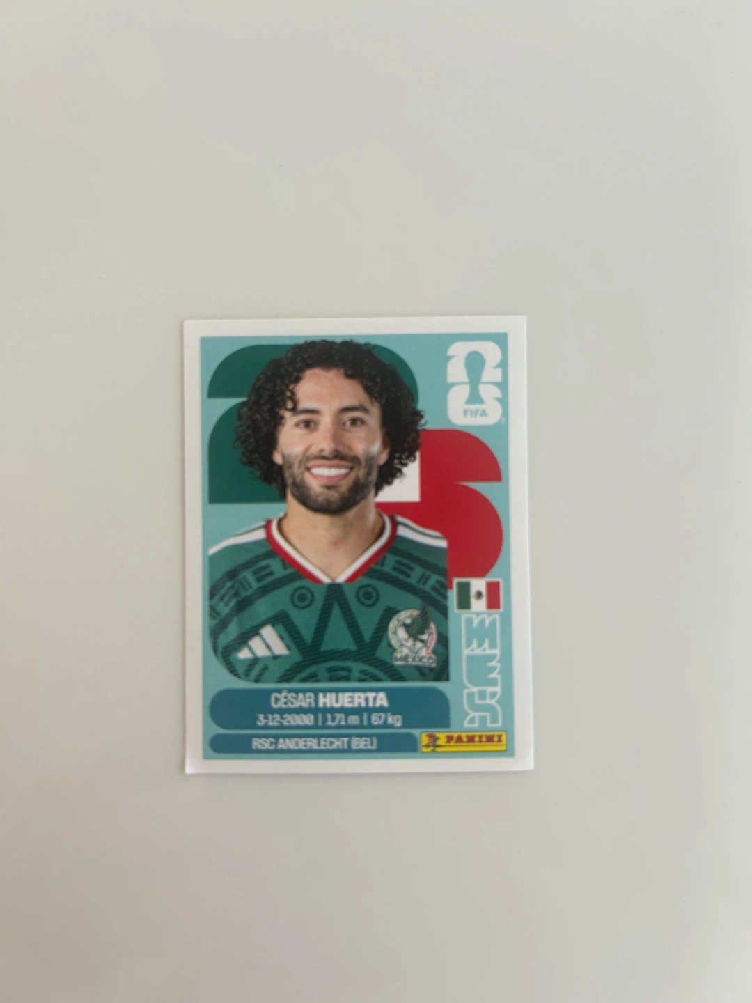 Cesar Huerta Panini FIFA World Cup 2026 Sticker