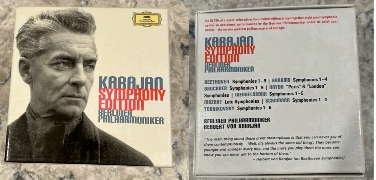 Herbert von Karajan Symphony Edition 38 CD Box Set