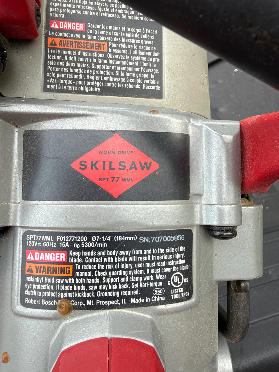 SKILSAW SPT 77 WML Worm Drive Circular Saw - photo 2