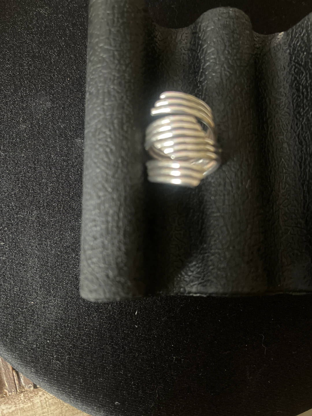 Silver Tone Spiral Wrap Ring Size 6 - photo 2