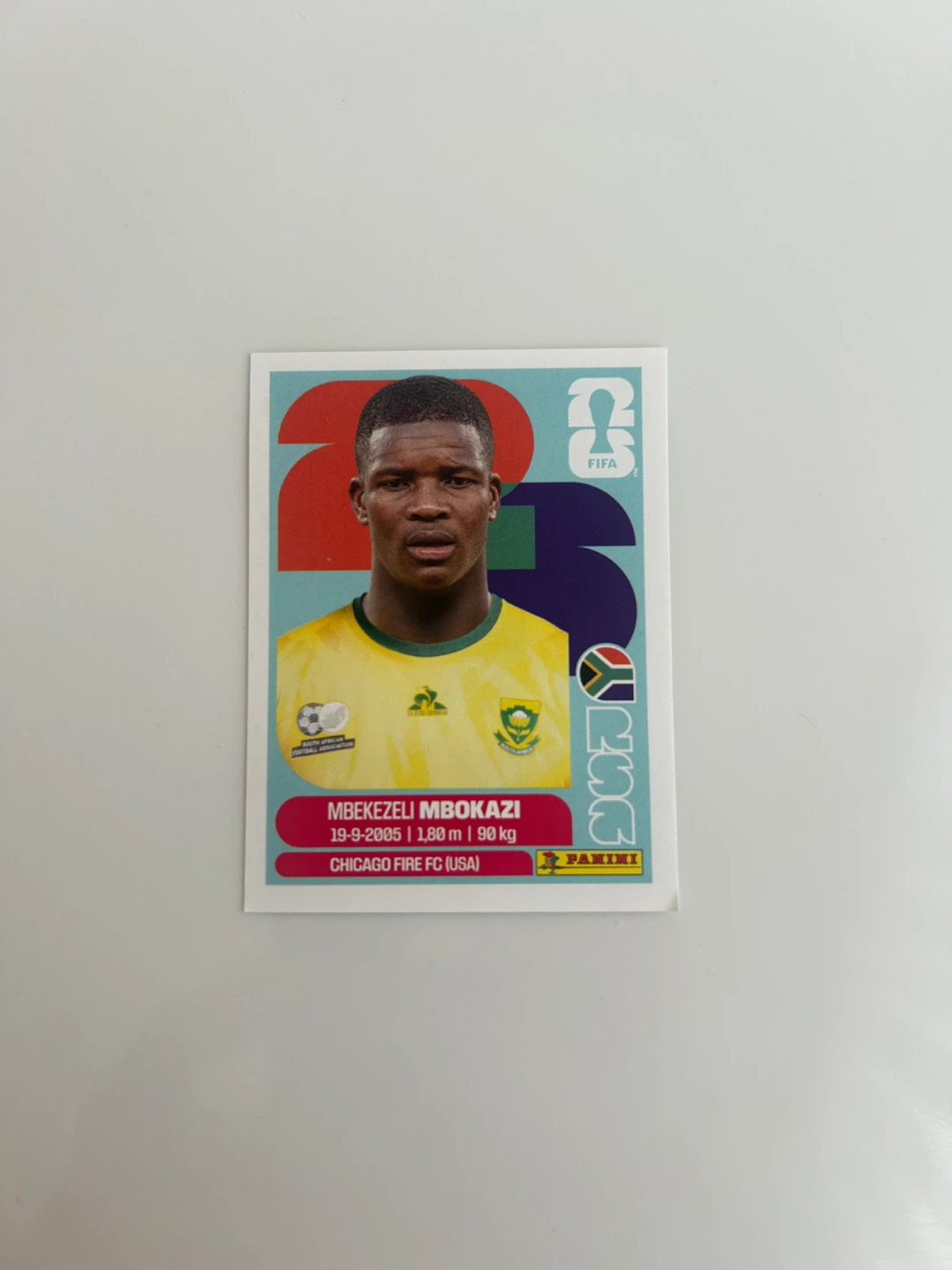 Panini FIFA World Cup 2026 Mbekezeli Mbokazi Trading Card