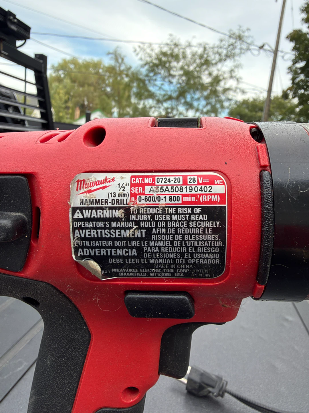 Milwaukee 28V V28 Hammer Drill - photo 2
