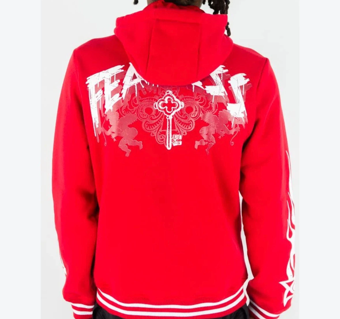 Red "FEARLESS" Hoodie Jacket - photo 2