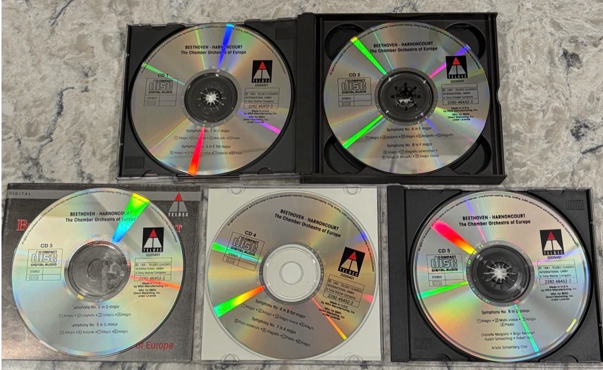 Beethoven 9 Symphonies CD Box Set by Harnoncourt - photo 3