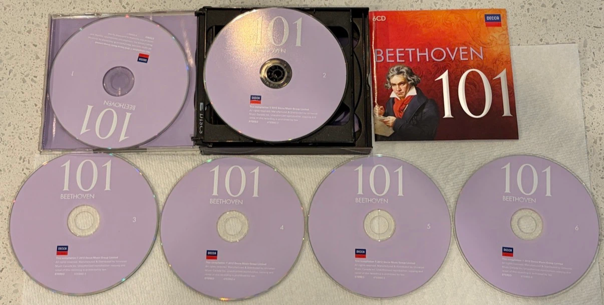 101 Beethoven + 101 Mozart (6 CDs each)($5 each) - photo 4