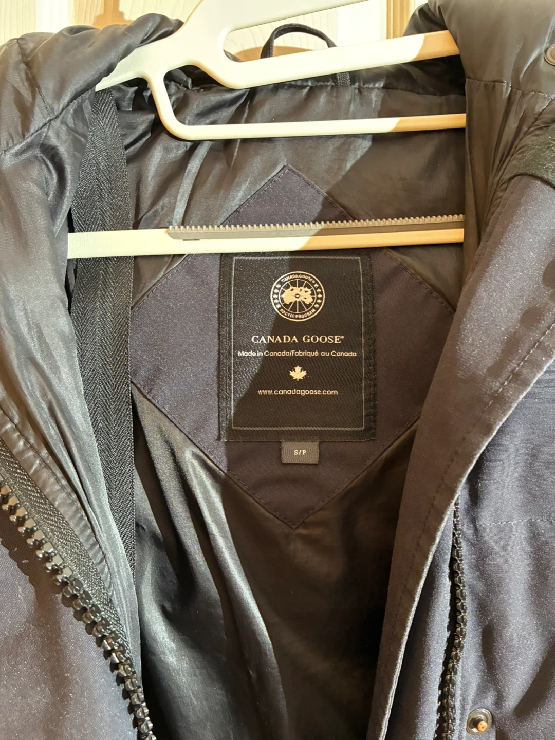 Canada Goose Shelburne Parka Black Label – Navy – Size S - photo 5